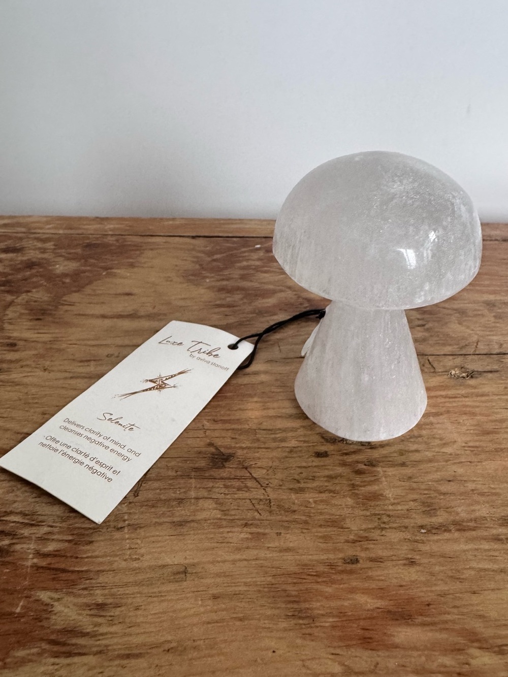 Selenite Crystal Mushroom